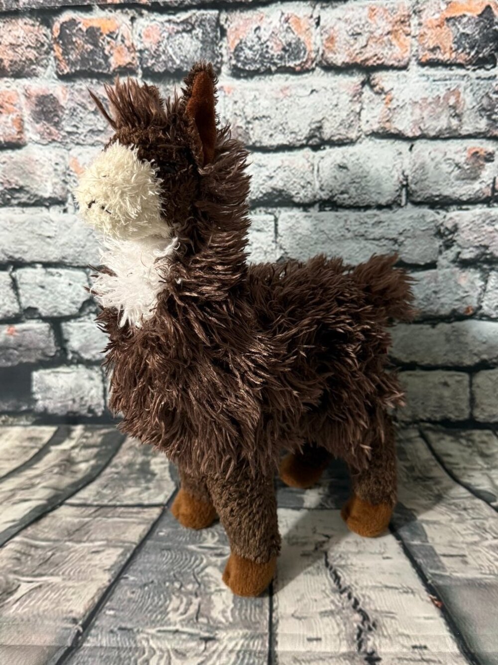 Douglas Choco Llama Brown Shaggy 11" Stuffed Animal Cuddle Toy (DGPL-01)